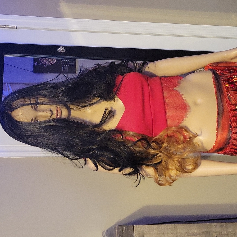 21 tress lace front multi way part wig